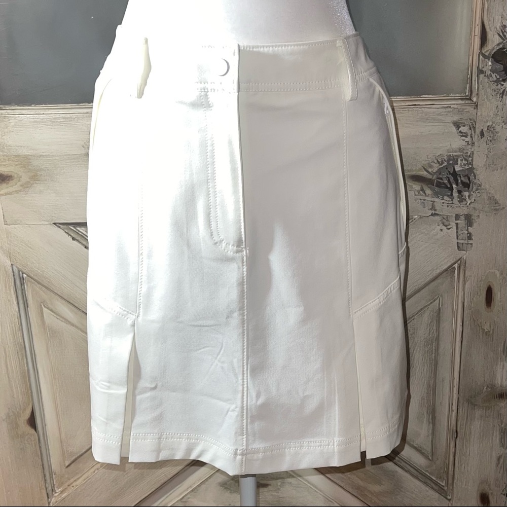 Annika Cutter & Buck Women's Moisture Wicking Drytec Skort white Sz 12